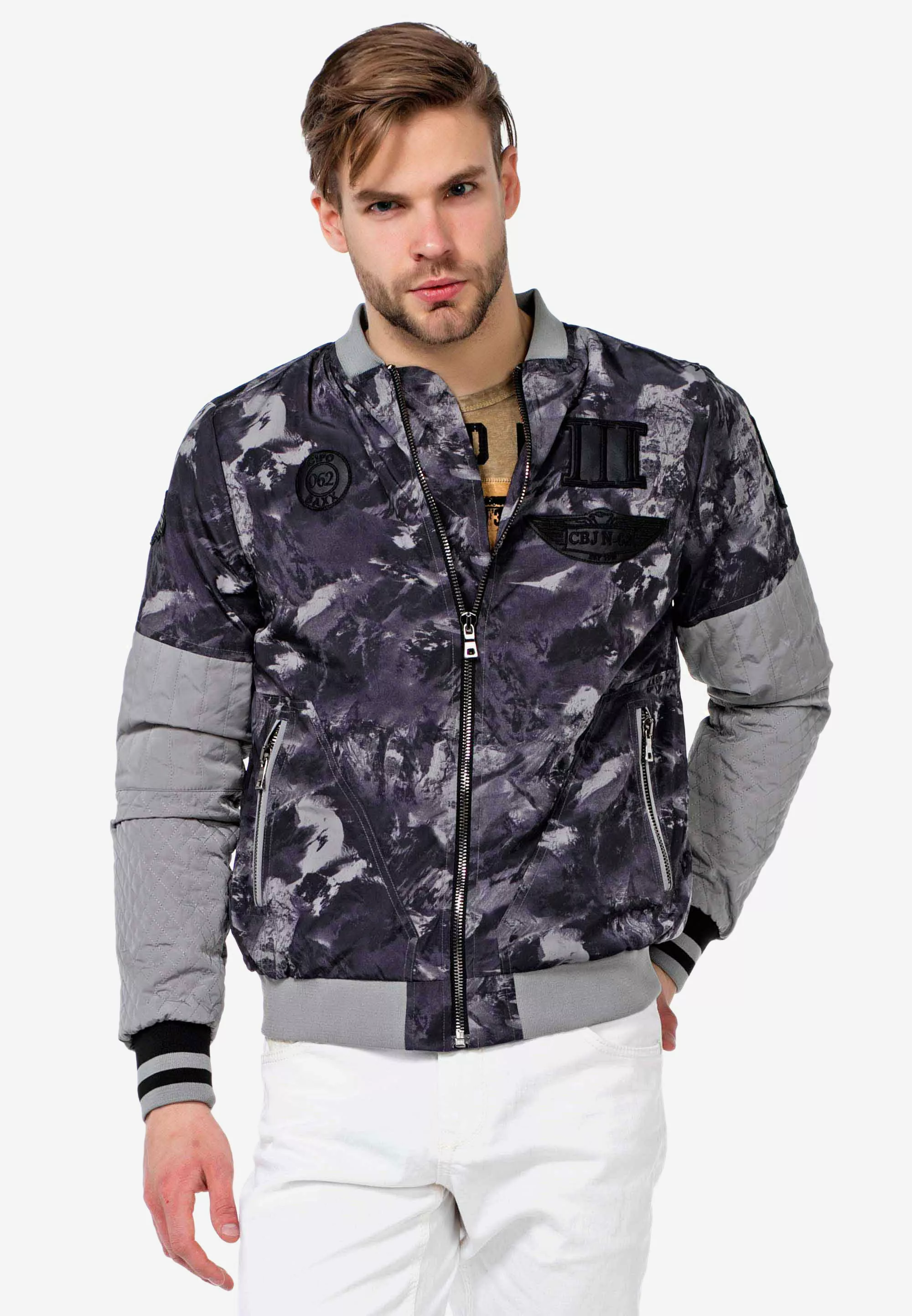 Cipo & Baxx Collegejacke, in coolem Military-Style günstig online kaufen