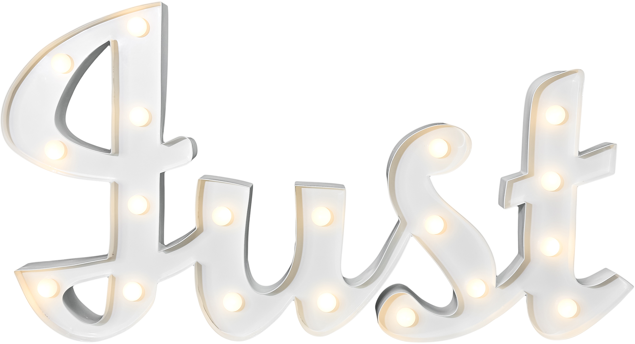 MARQUEE LIGHTS LED Dekolicht »Just«, 19 flammig-flammig, Wandlampe, Tischla günstig online kaufen