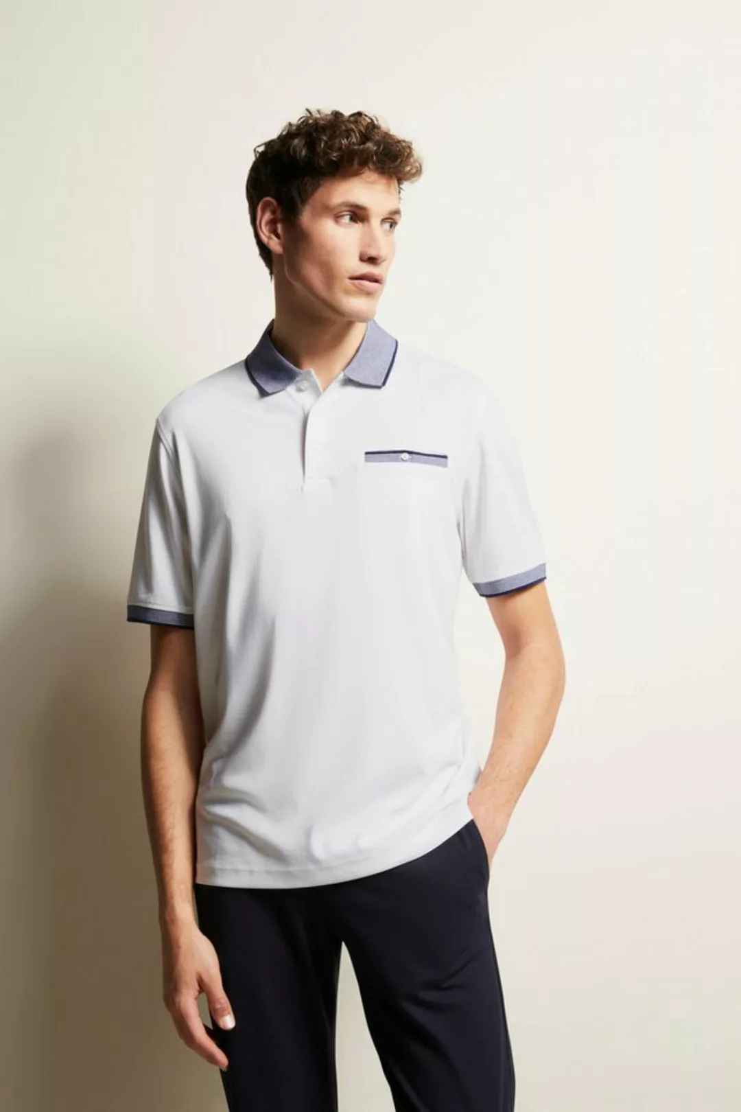 bugatti Poloshirt, mit feinen Kontraststreifen günstig online kaufen