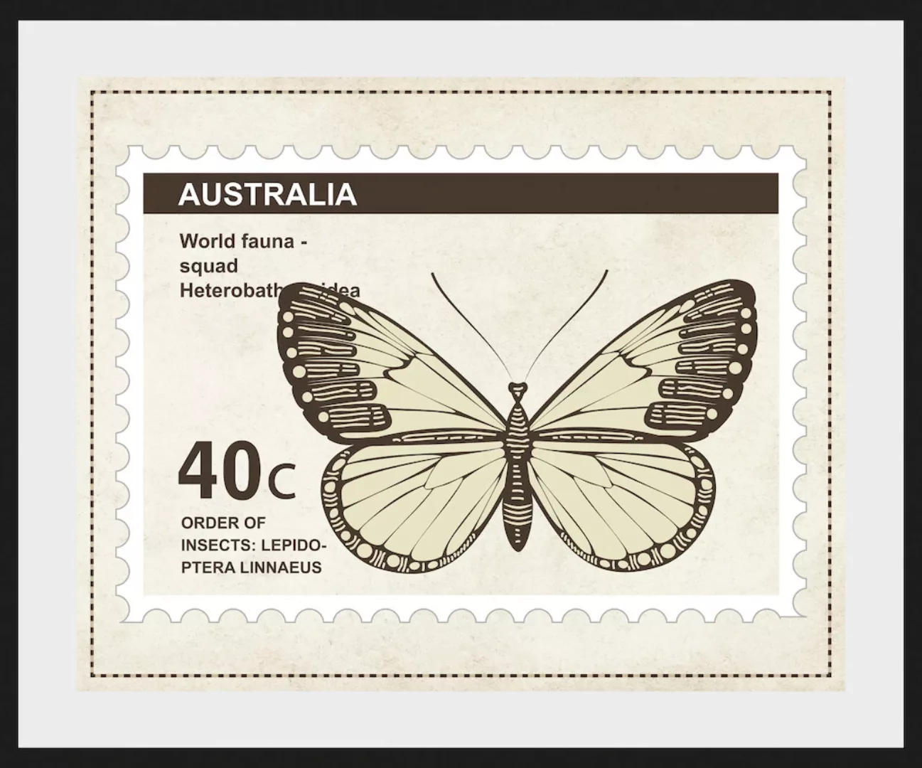 queence Bild »40c«, Schmetterlinge-Kunst-Insekten, (1 St.), HD Premium Post günstig online kaufen