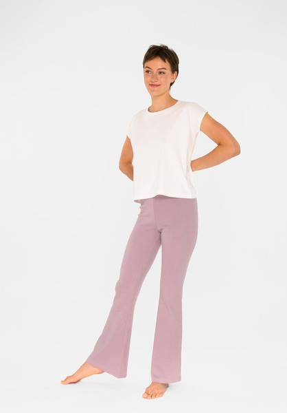 Damen Schlag-hose Aus Bio-baumwolljersey günstig online kaufen