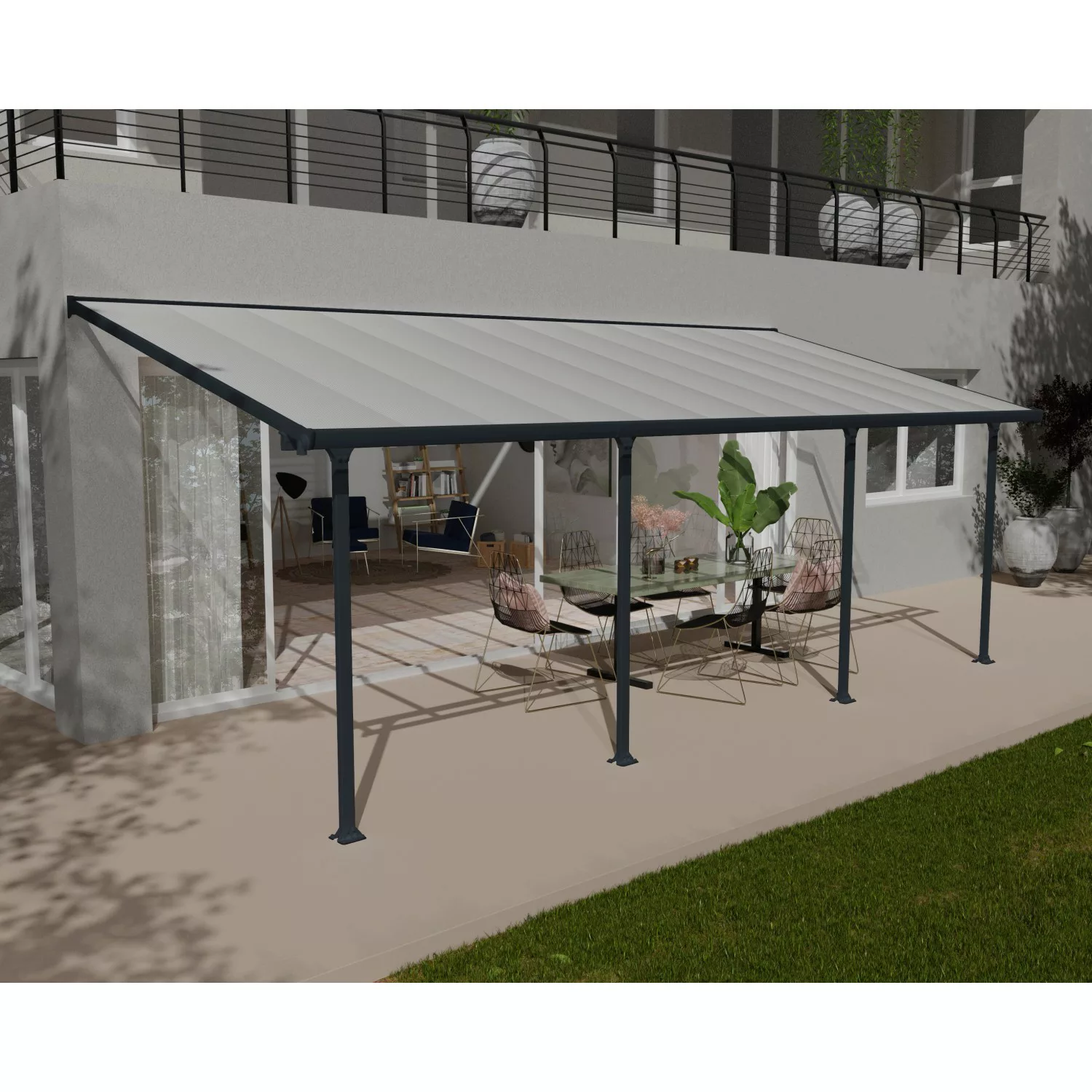 Palram - Canopia Terrassendach "Feria Alu Terrassenüberdachung", einfache D günstig online kaufen