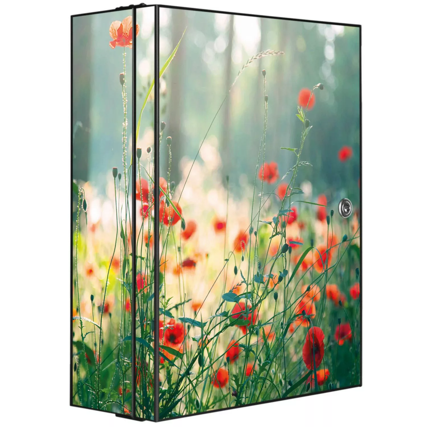 Banjado XXL Medizinschrank Abschliessbar 35x46x15cm Arzneischrank Anthrazit günstig online kaufen