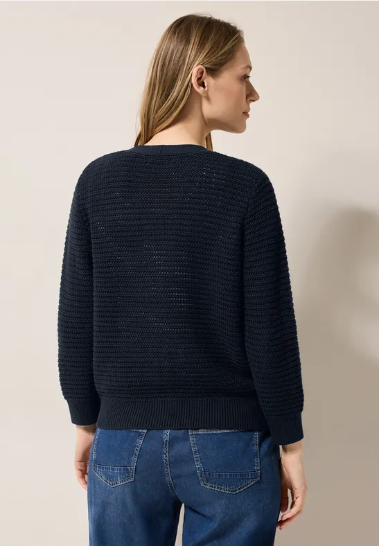 Cardigan mit Häkel-Struktur günstig online kaufen