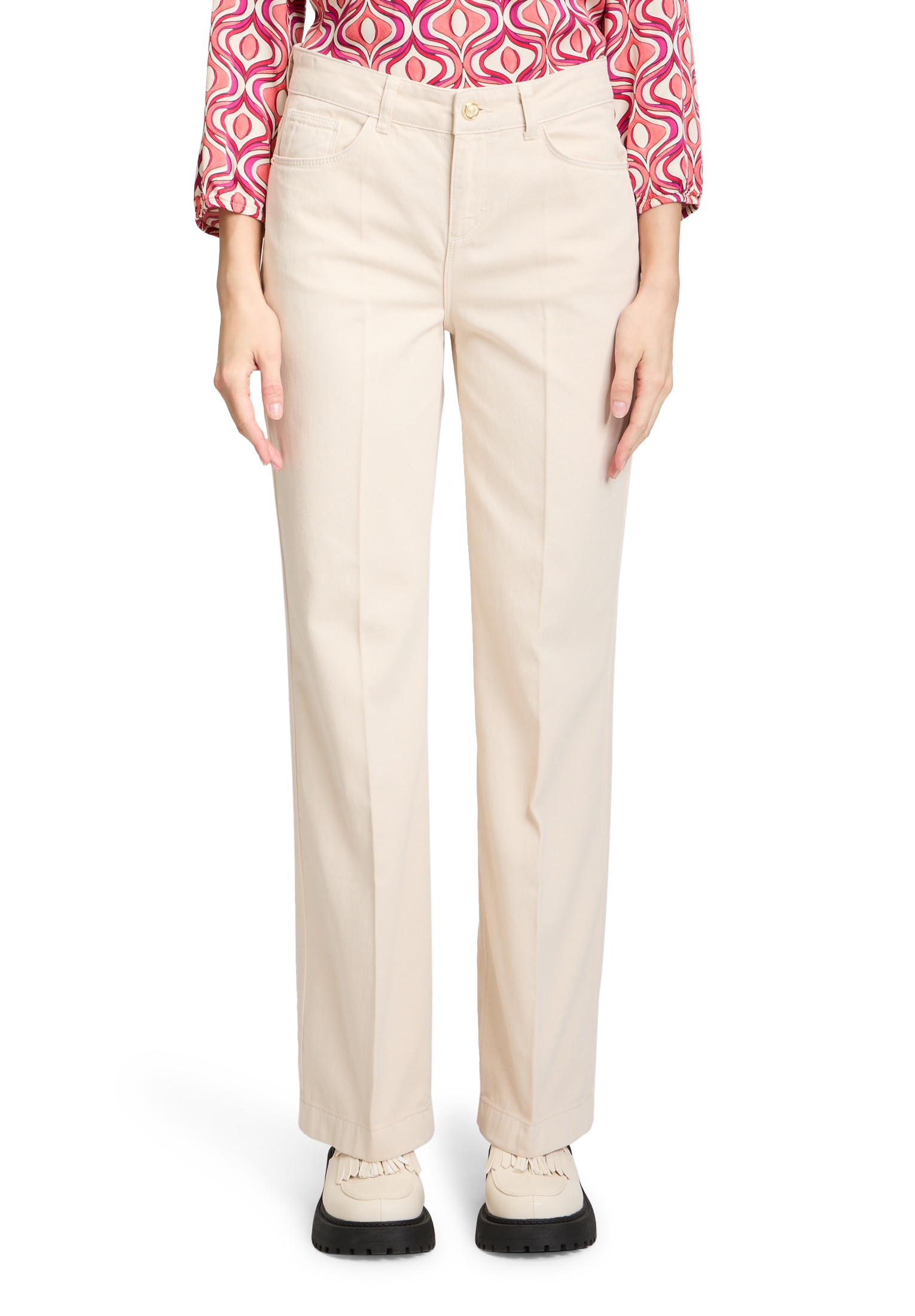 Cartoon Stoffhose "Cartoon Damen Casual-Hose mit Bügelfalte", Form günstig online kaufen