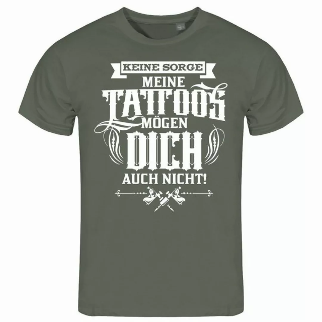 deinshirt Print-Shirt Herren T-Shirt Keine Sorge meine Tattoos mögen dich a günstig online kaufen