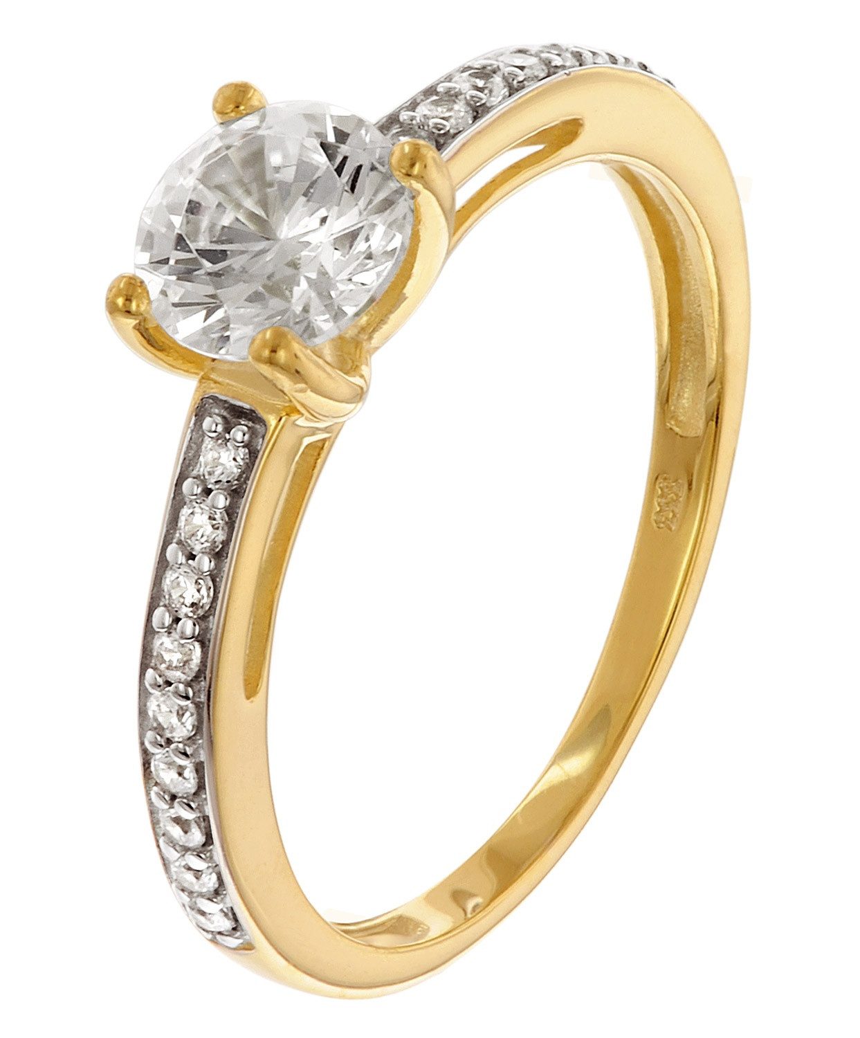 Glizz Goldring Gold 333/8K mit Zirkonia günstig online kaufen