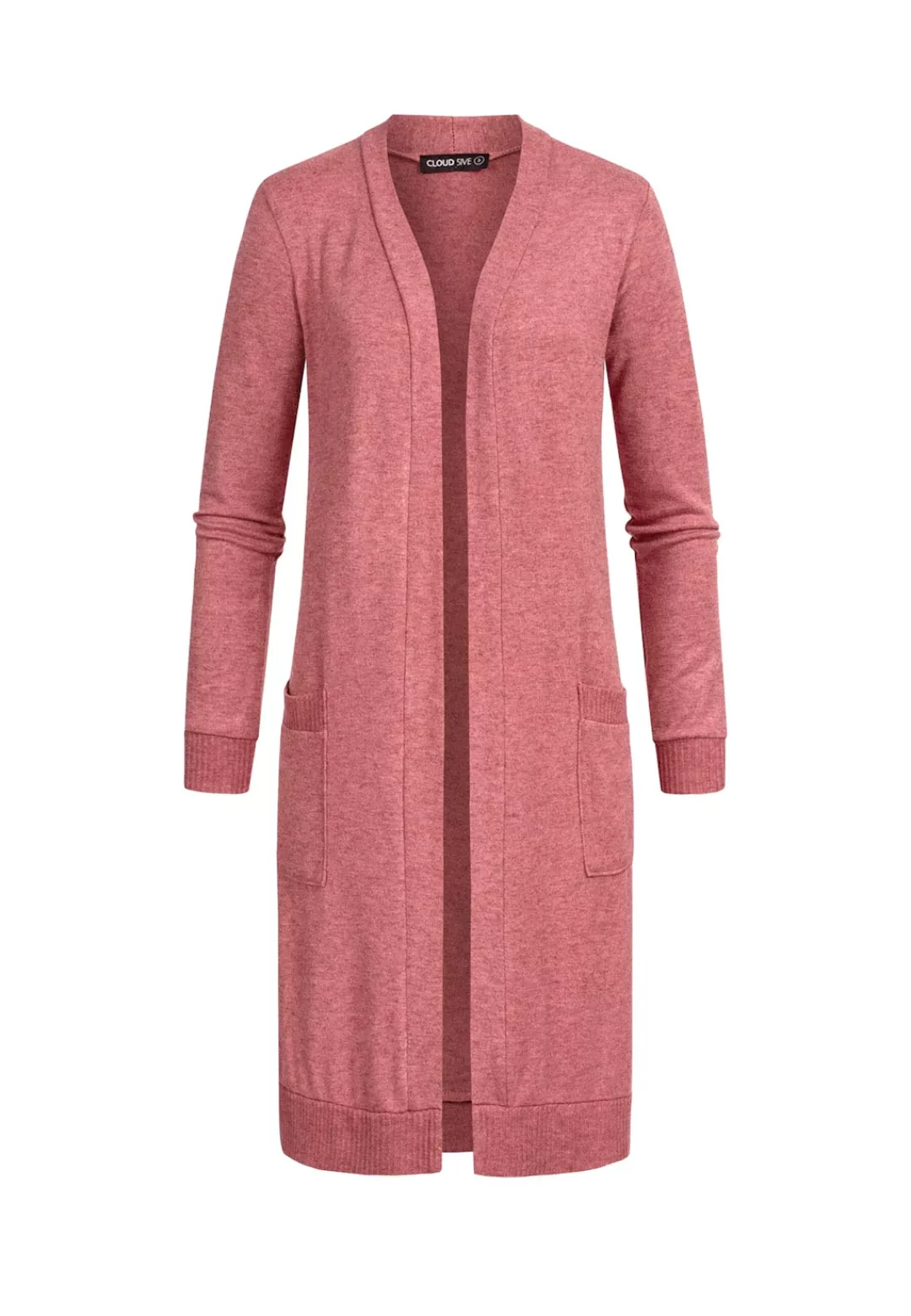 CLOUD 5IVE Strickjacke "CLOUD 5IVE Longform Viskose Cardigan mit 2 seitl. T günstig online kaufen