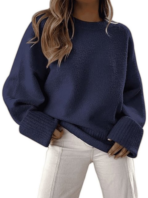 YRIIOMO Strickpullover Hochgeschlossenes, modisches, überziehbares Oberteil günstig online kaufen