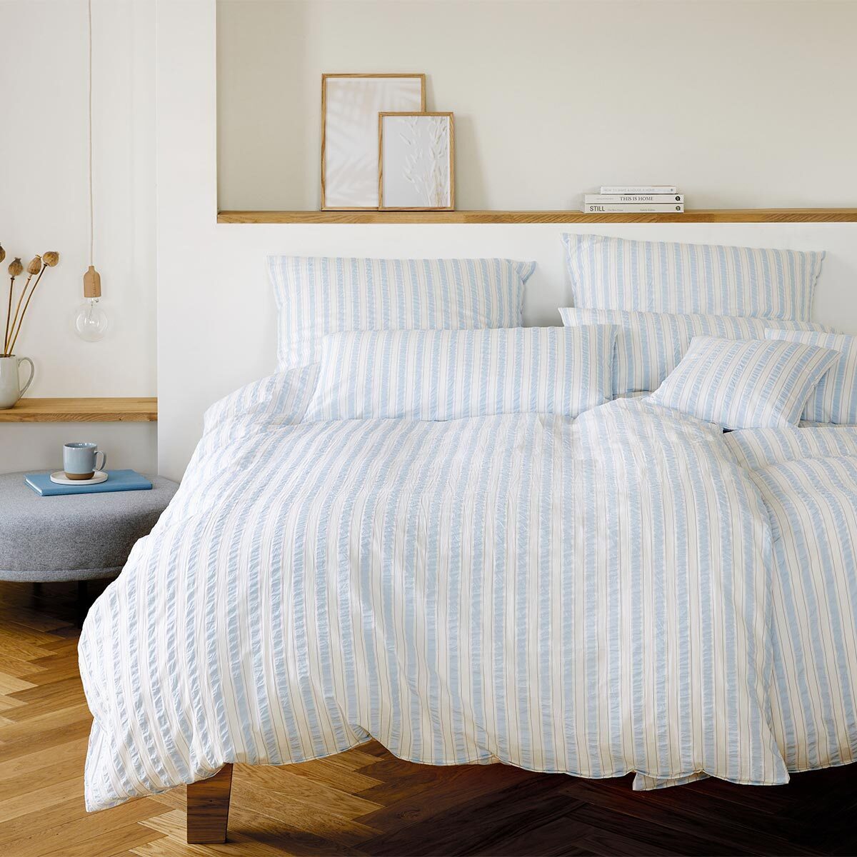 Elegante Bettwäsche, Seersucker, 1 teilig günstig online kaufen