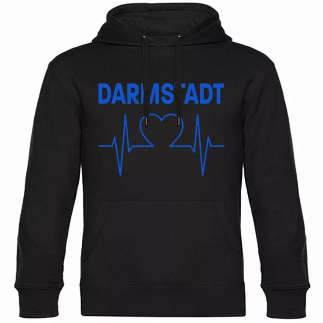 multifanshop Kapuzensweatshirt Darmstadt - Herzschlag - Pullover günstig online kaufen