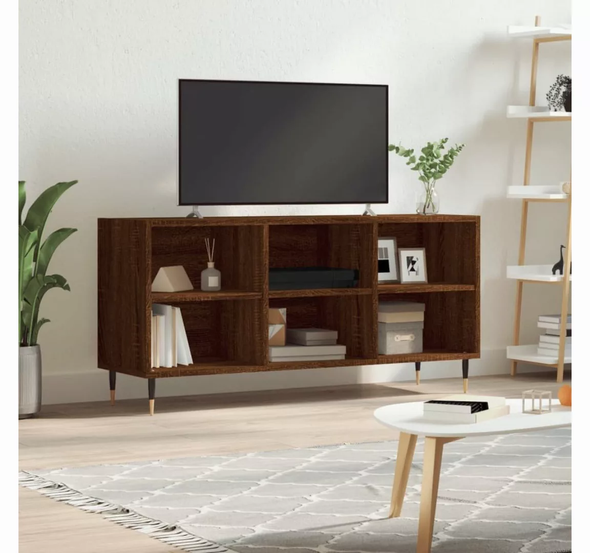 vidaXL TV-Schrank TV-Schrank Braun Eichen-Optik 103,5x30x50 cm Holzwerkstof günstig online kaufen