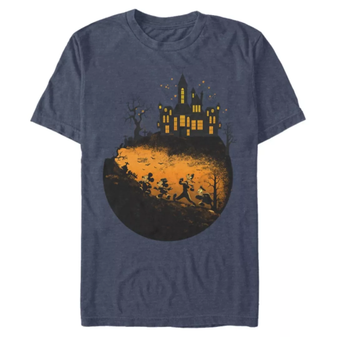 Disney - Micky Maus - Gruppe Mickeys Haunted Halloween - Männer T-Shirt günstig online kaufen