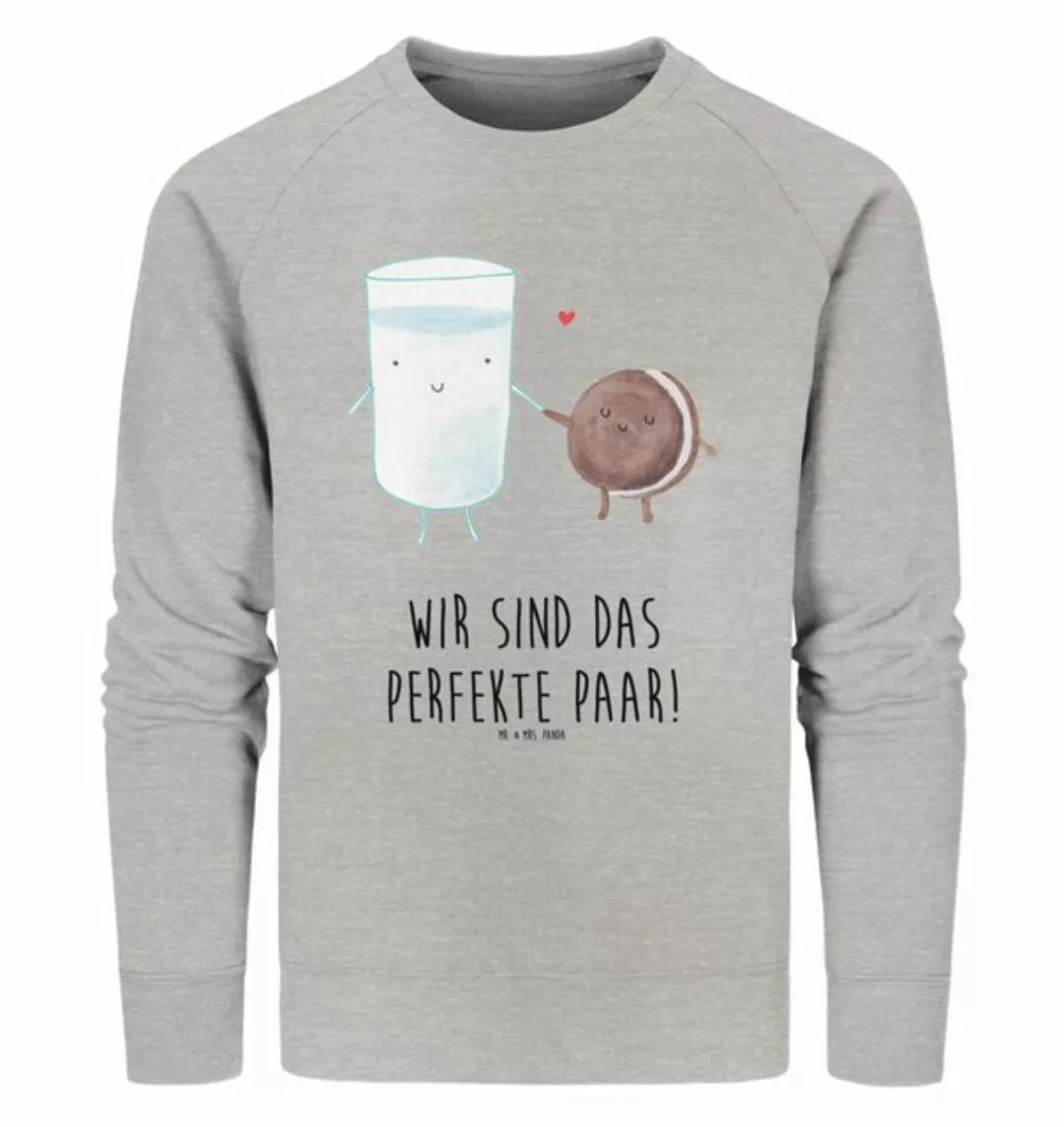 Mr. & Mrs. Panda Longpullover Größe XS Milch Keks - Heather Grey - Geschenk günstig online kaufen