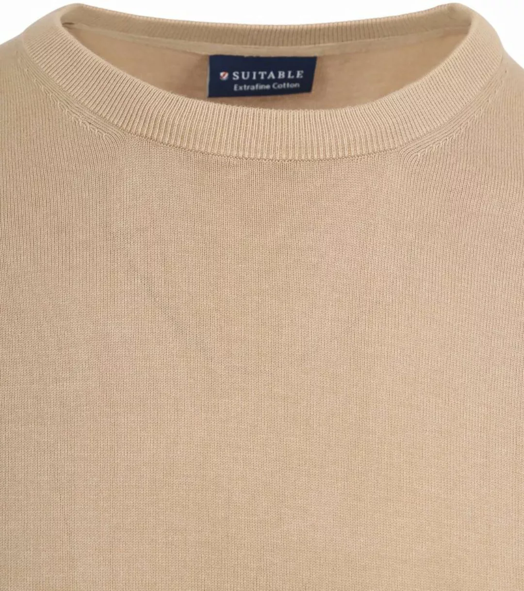 Suitable Knitted T-shirt Beige - Größe XL günstig online kaufen