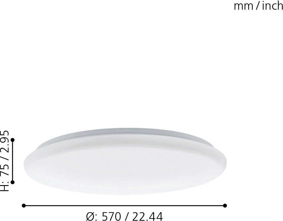 EGLO LED Deckenleuchte »GIRON«, 1 flammig, Leuchtmittel LED-Board   LED fes günstig online kaufen