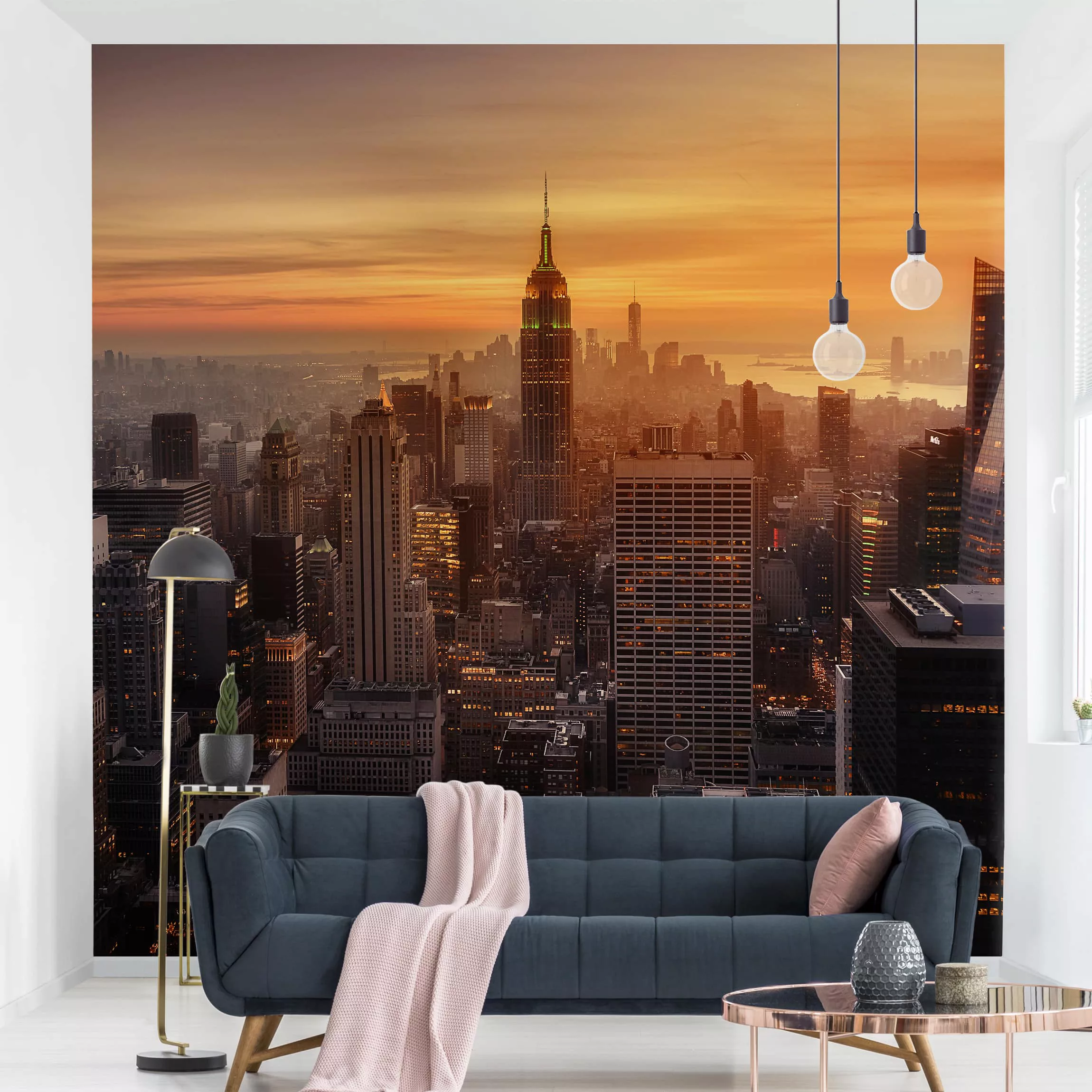 Fototapete Manhattan Skyline Abendstimmung günstig online kaufen