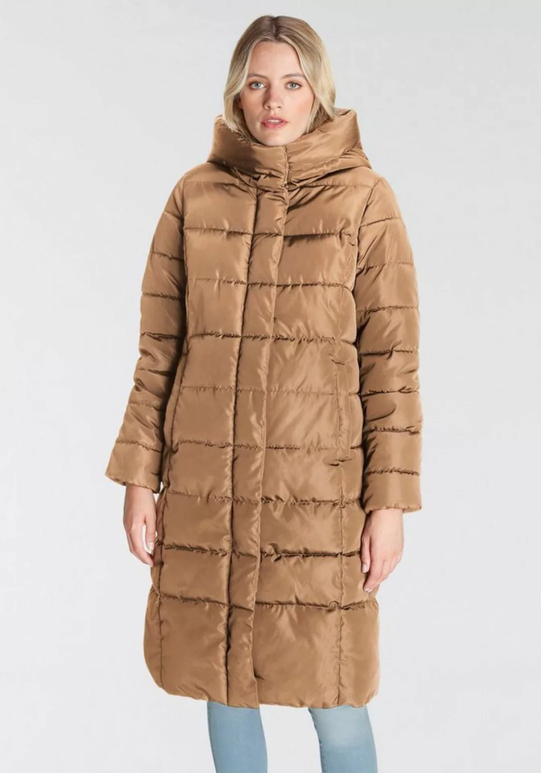 ONLY Steppmantel ONLTINA PUFFER X LONG COAT OTW mit Kapuze günstig online kaufen