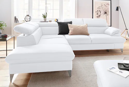 COTTA Ecksofa "Caluso L-Form", mit Kopfteilverstellung, wahlweise mit Bettf günstig online kaufen