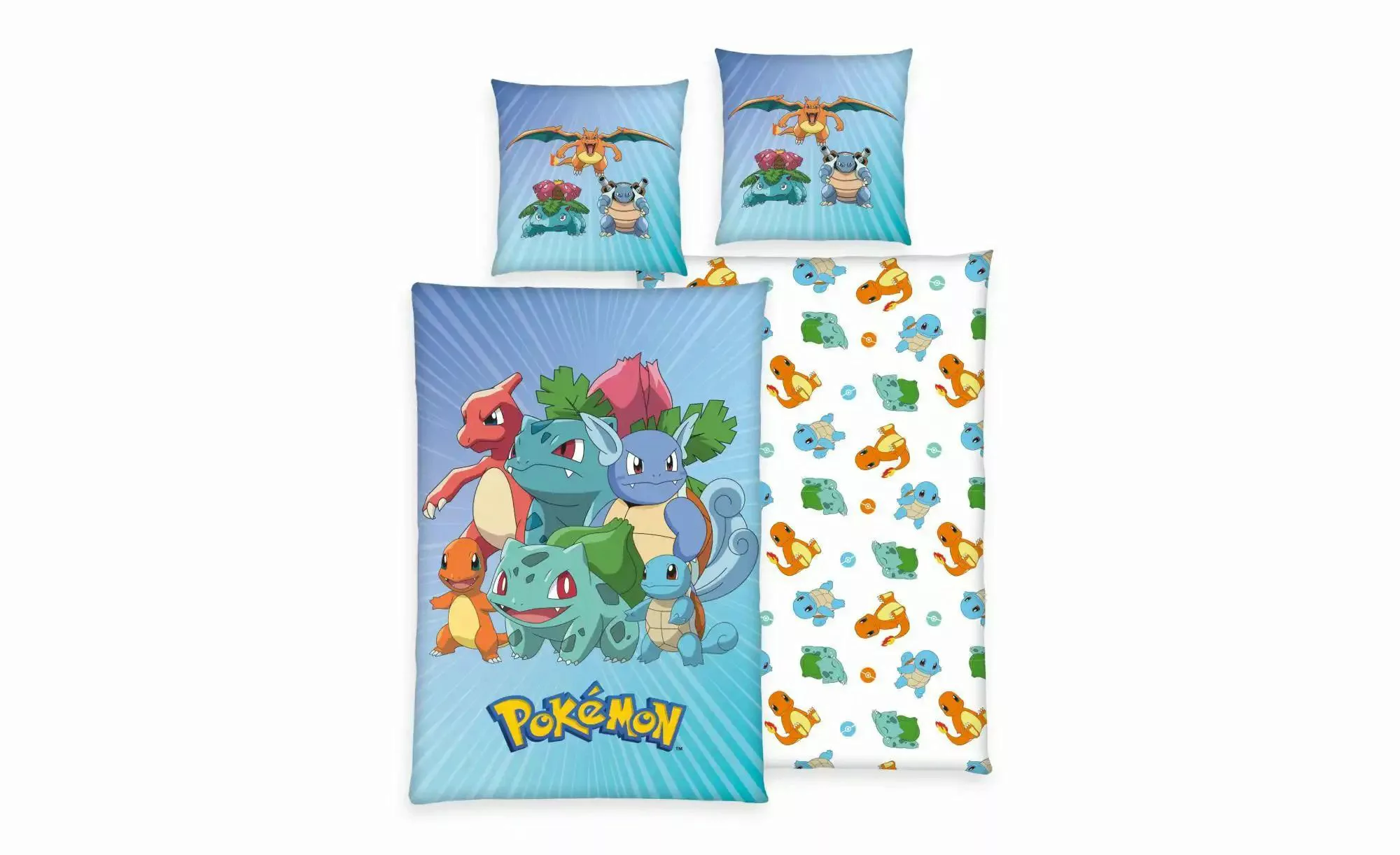 Baumwoll Wende Bettwäsche Pokémon Renforce Multi Baumwolle B/L: ca. 135x200 günstig online kaufen