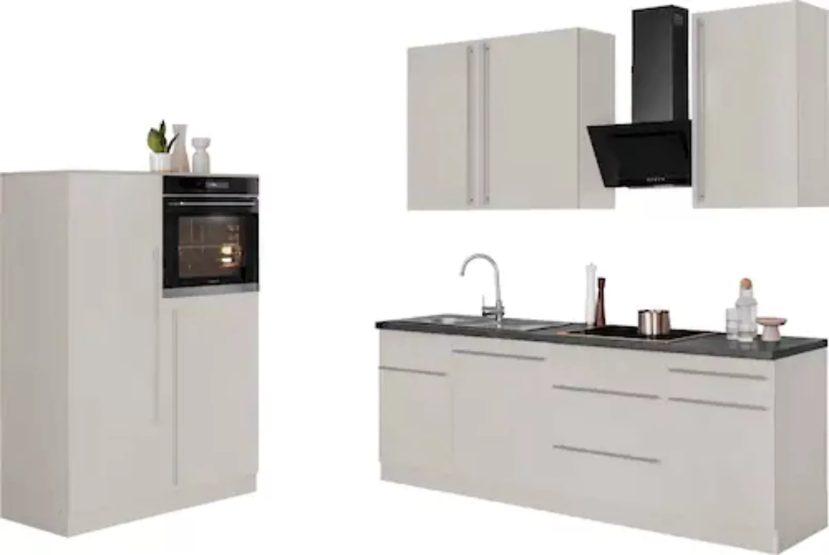 wiho Küchen Küche »Chicago«, Breite 330 cm, mit Hanseatic-E-Geräten günstig online kaufen