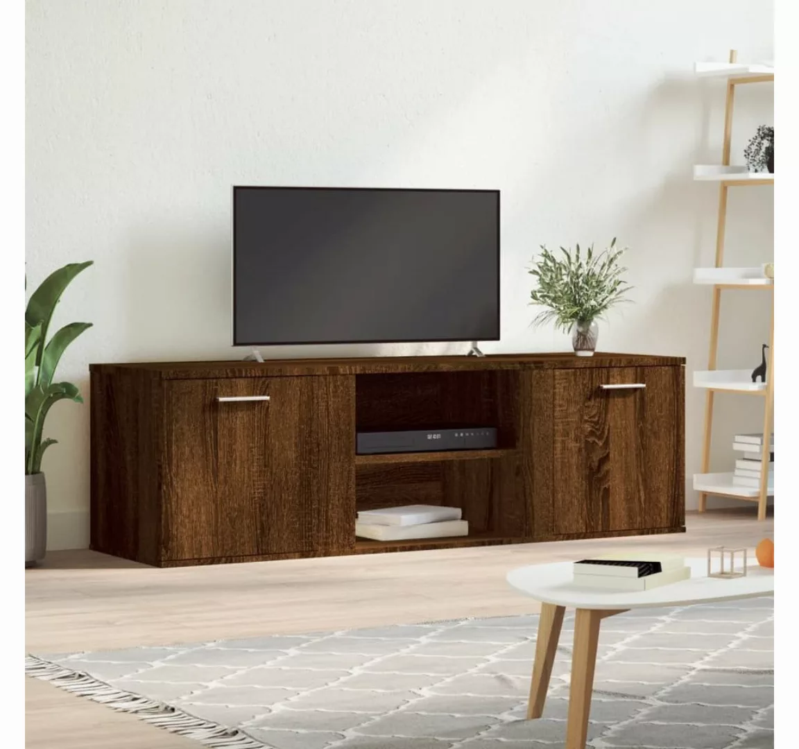 vidaXL TV-Schrank TV-Schrank Braun Eichen-Optik 120x34x37 cm Spanplatte TV- günstig online kaufen