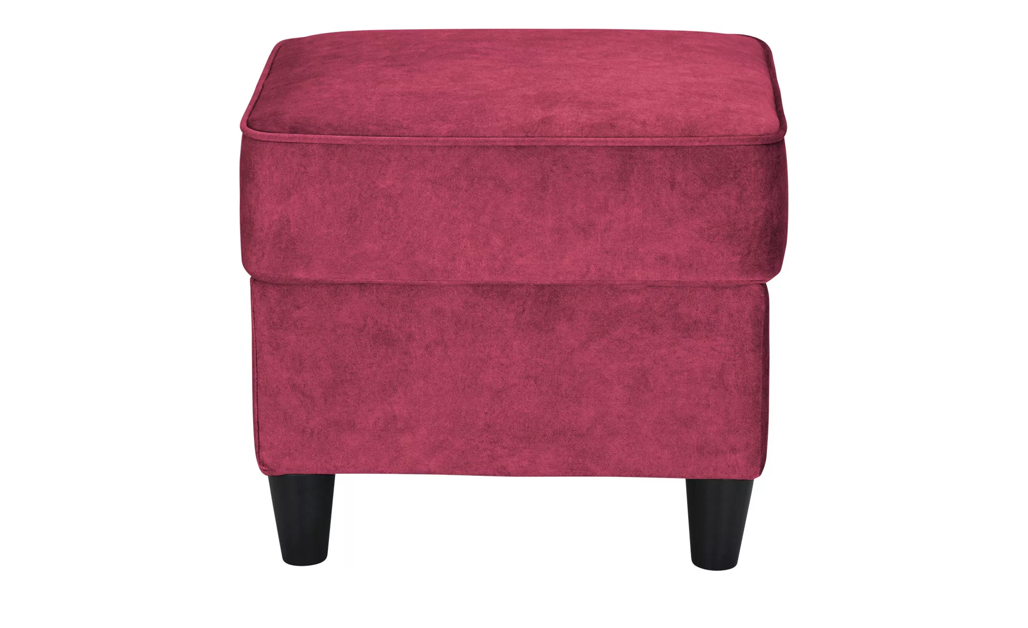 Hocker  Kivana ¦ rot ¦ Maße (cm): B: 52 H: 45 T: 52 Polstermöbel > Hocker - günstig online kaufen