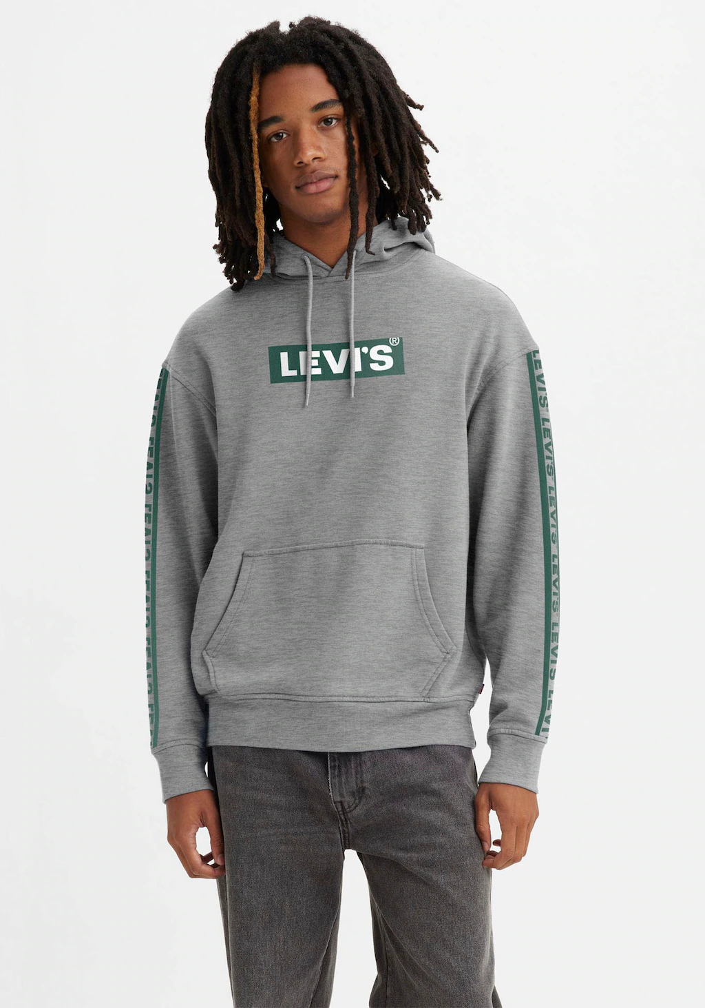 Levi's® Hoodie RELAXED GRAPHIC in melierter Optik mit Logoschriftzug an den günstig online kaufen