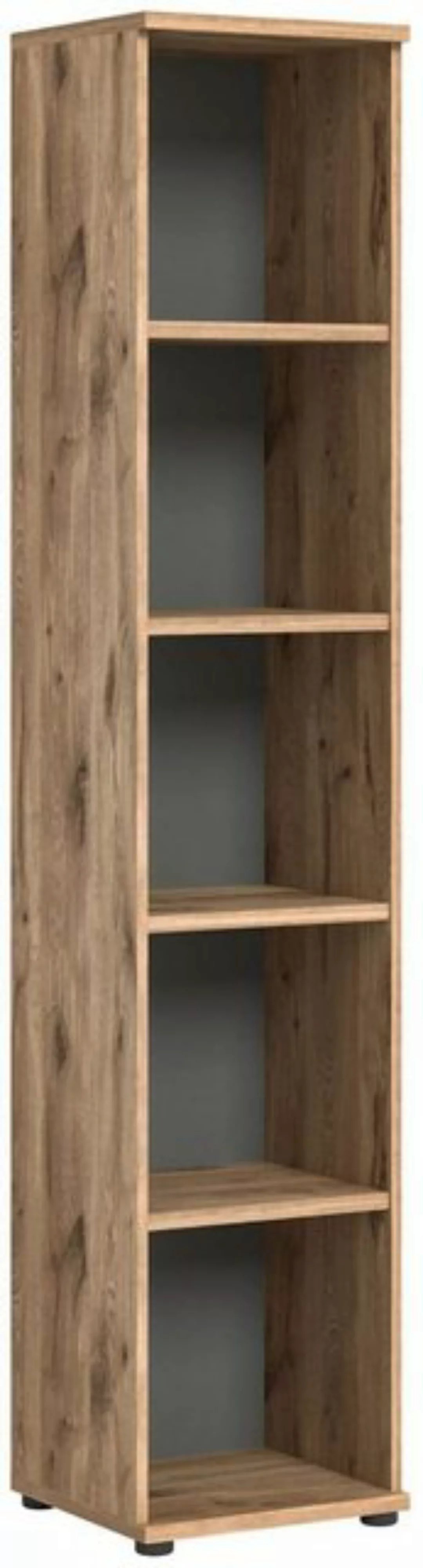 xonox.home Mehrzweckschrank Regal Büroregal MASON 200x40 cm in Nox Eiche un günstig online kaufen