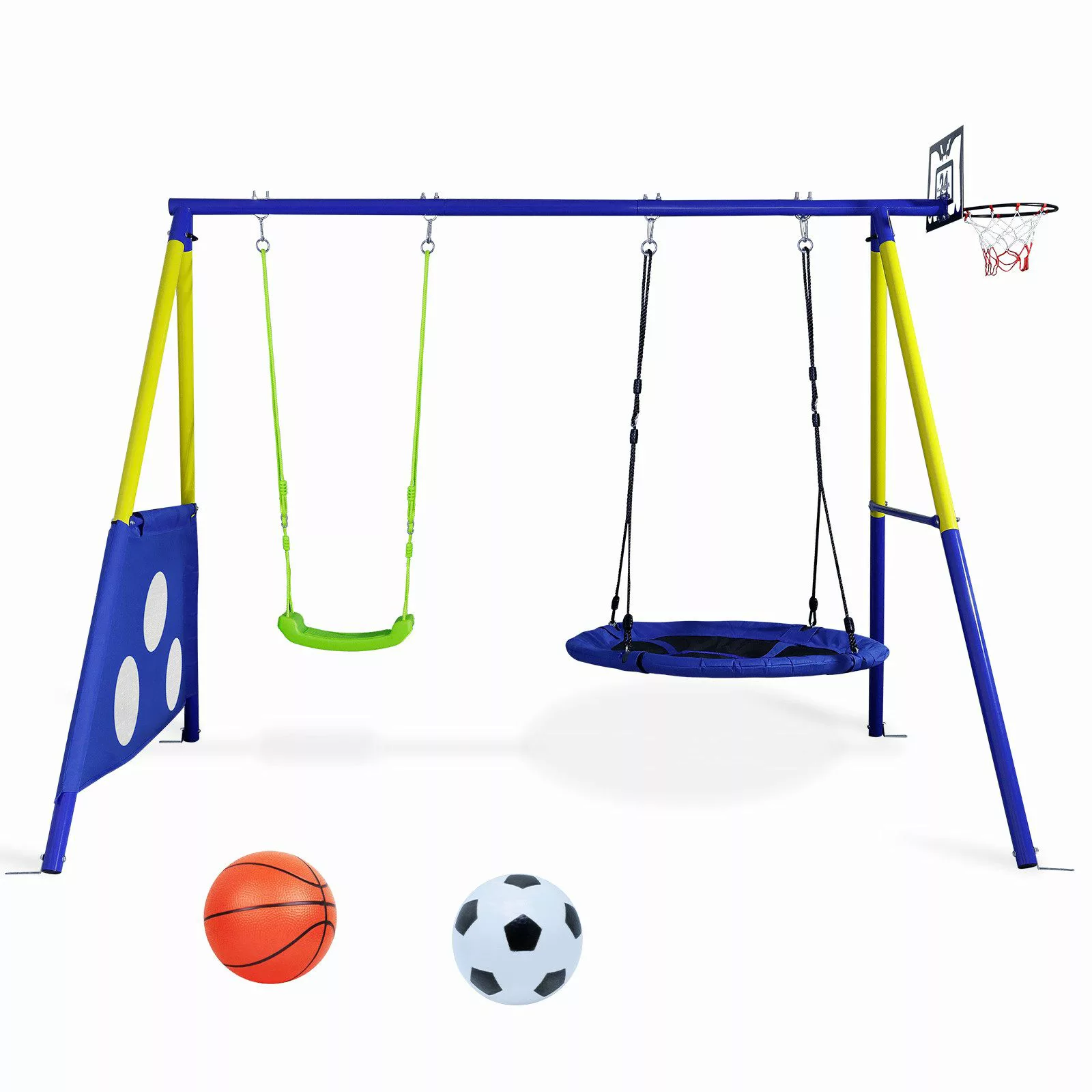 CCLIFE Doppelschaukel Schaukelgestell Outdoor 200 kg günstig online kaufen