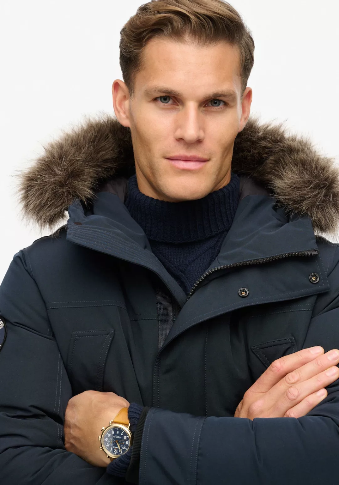 Superdry Parka "EVEREST FAUX FUR PARKA JACKET", mit Kapuze günstig online kaufen