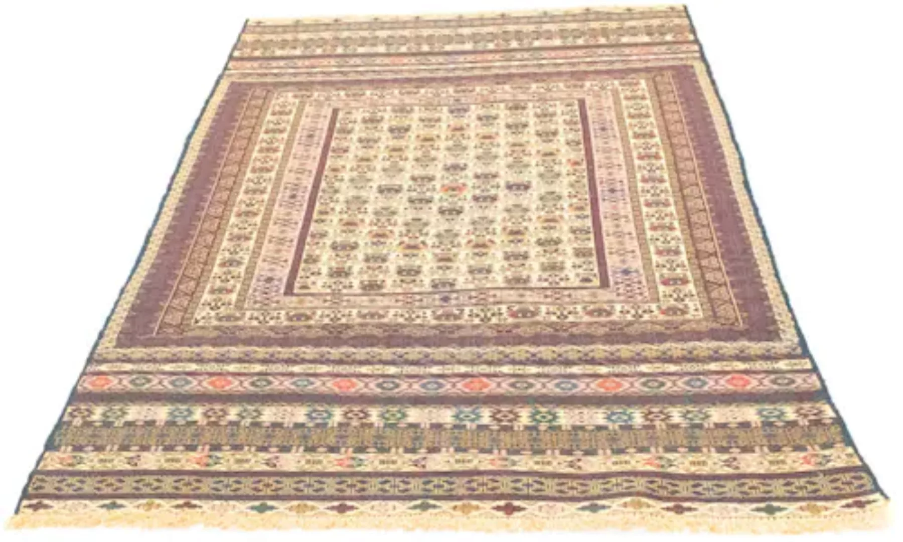 morgenland Wollteppich »Kelim Afghan Teppich handgewebt beige«, rechteckig, günstig online kaufen