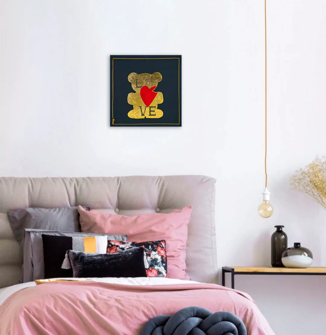 queence Leinwandbild "Bears Love", Bär, (1 St.) günstig online kaufen