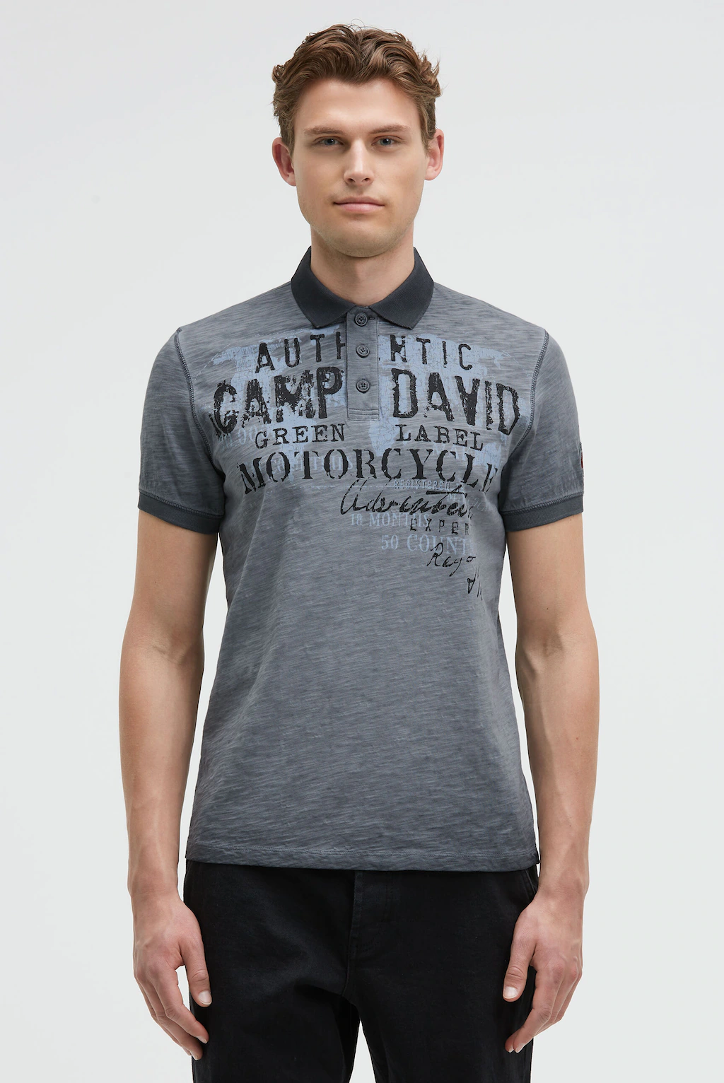 CAMP DAVID Poloshirt, mit Vintage-Waschung günstig online kaufen