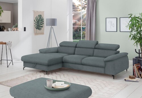 COTTA Ecksofa "Kitty L-Form", mit Kopfteilverstellung, wahlweise mit Bettfu günstig online kaufen