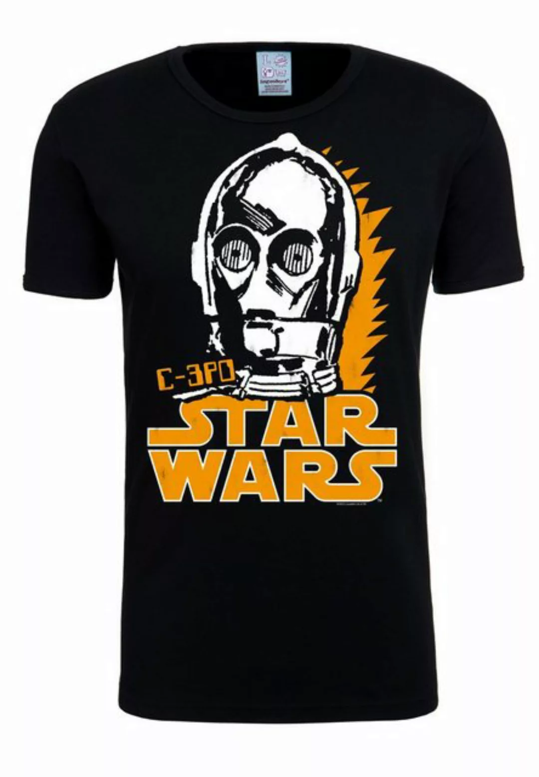 LOGOSHIRT T-Shirt "C-3PO", mit lizenziertem Originaldesign günstig online kaufen