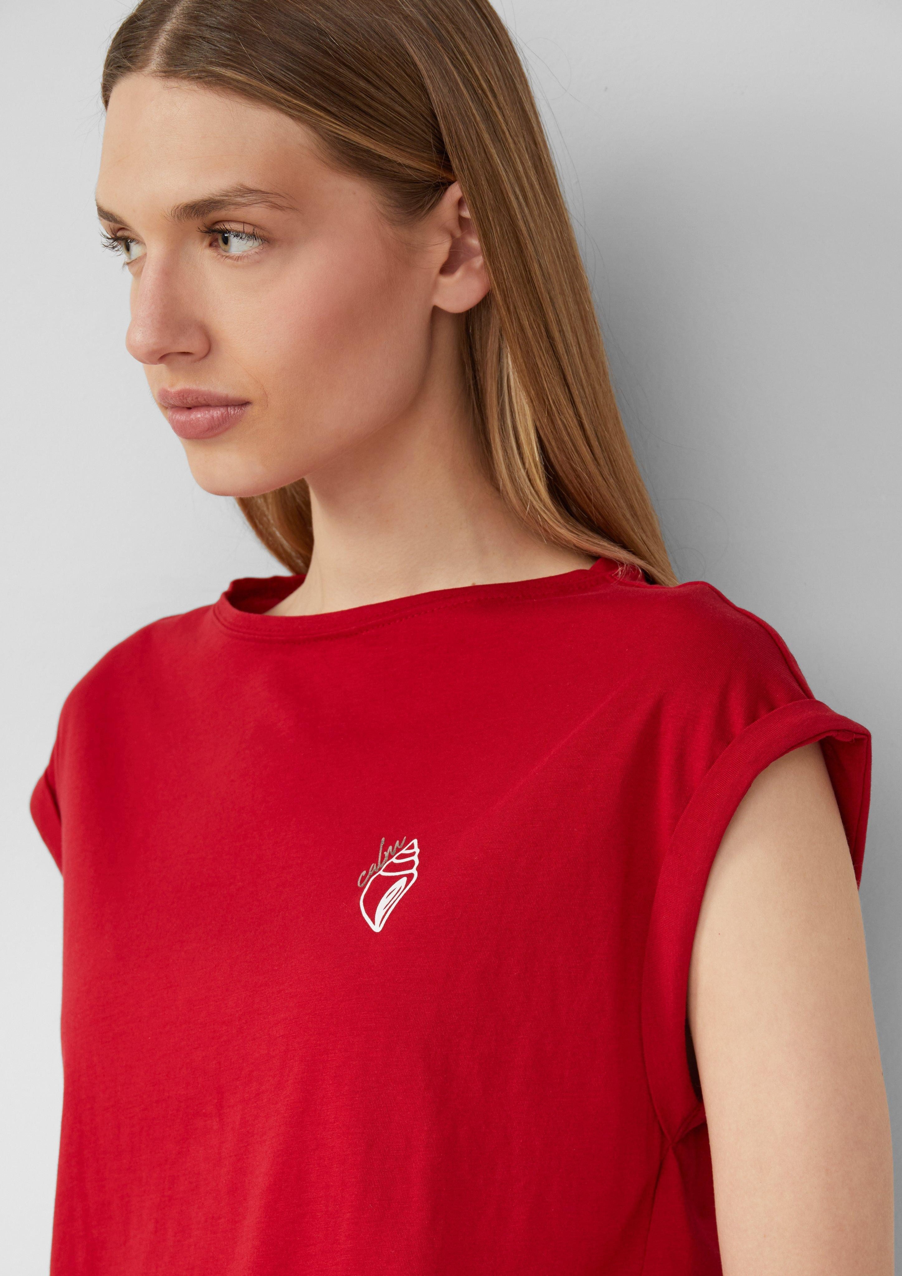 s.Oliver Shirttop Relaxed-Fit-Shirt mit Print und günstig online kaufen