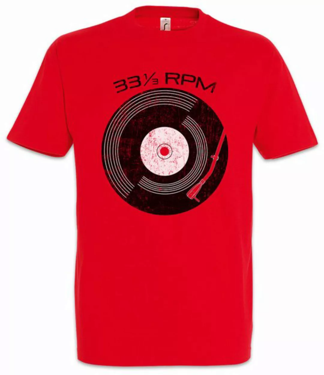 Urban Backwoods Print-Shirt Record 33 RPM Herren T-Shirt Schallplatte Club günstig online kaufen