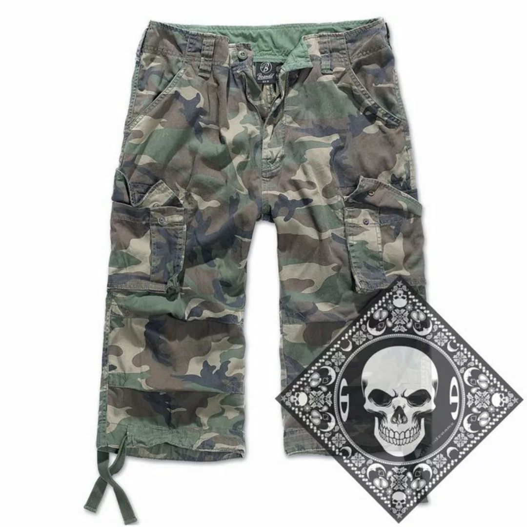 Brandit Cargoshorts Cargo Shorts kurze Hose Legend 3/4 lang Army mit UD Ban günstig online kaufen