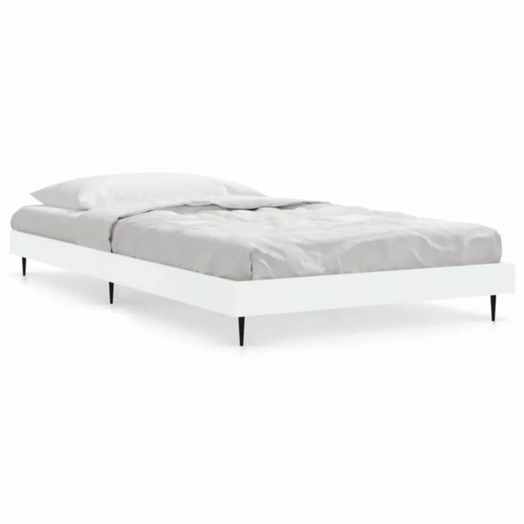 vidaXL Bett Bettgestell Grau Sonoma 90x200 cm Holzwerkstoff günstig online kaufen