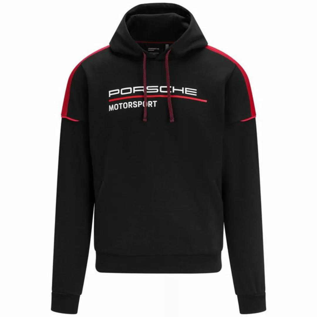 Porsche Motorsport Kapuzenpullover Hoodie Logo (Schwarz) Baumwolle günstig online kaufen