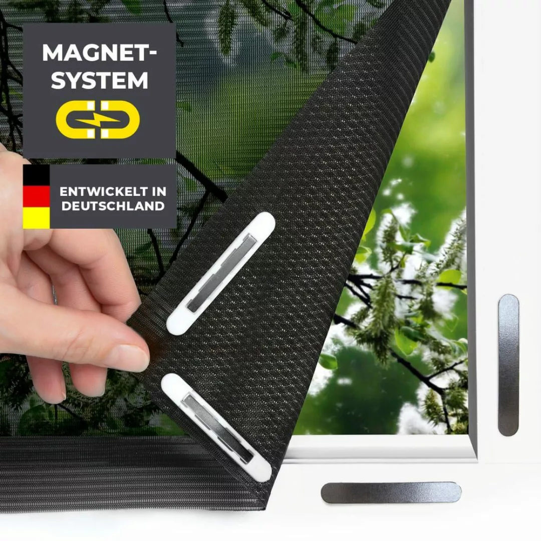 EASYmaxx Insektenschutz-Fensterrahmen Fliegengitter mit Pollenschutz 150 günstig online kaufen