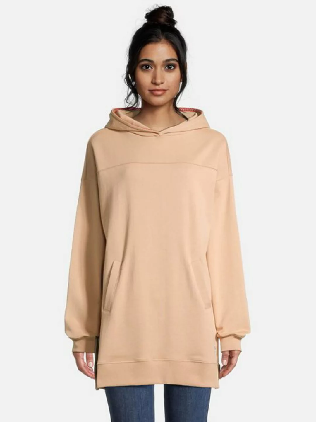 salzhaut Kapuzenpullover Damen Longhoodie Möhl mit Seitenschlitzen - Langer günstig online kaufen