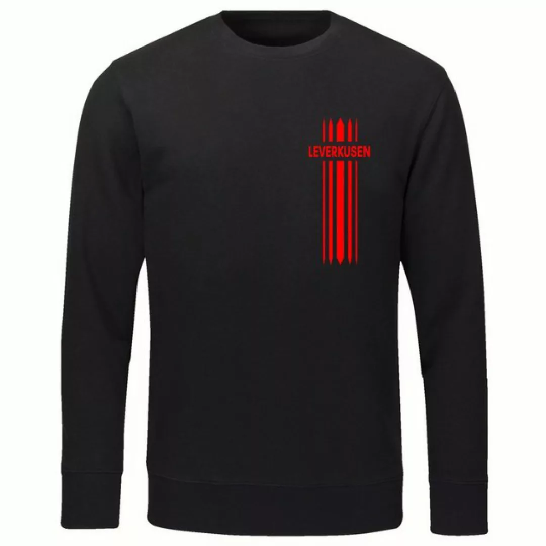 multifanshop Sweatshirt Leverkusen - Streifen - Pullover günstig online kaufen