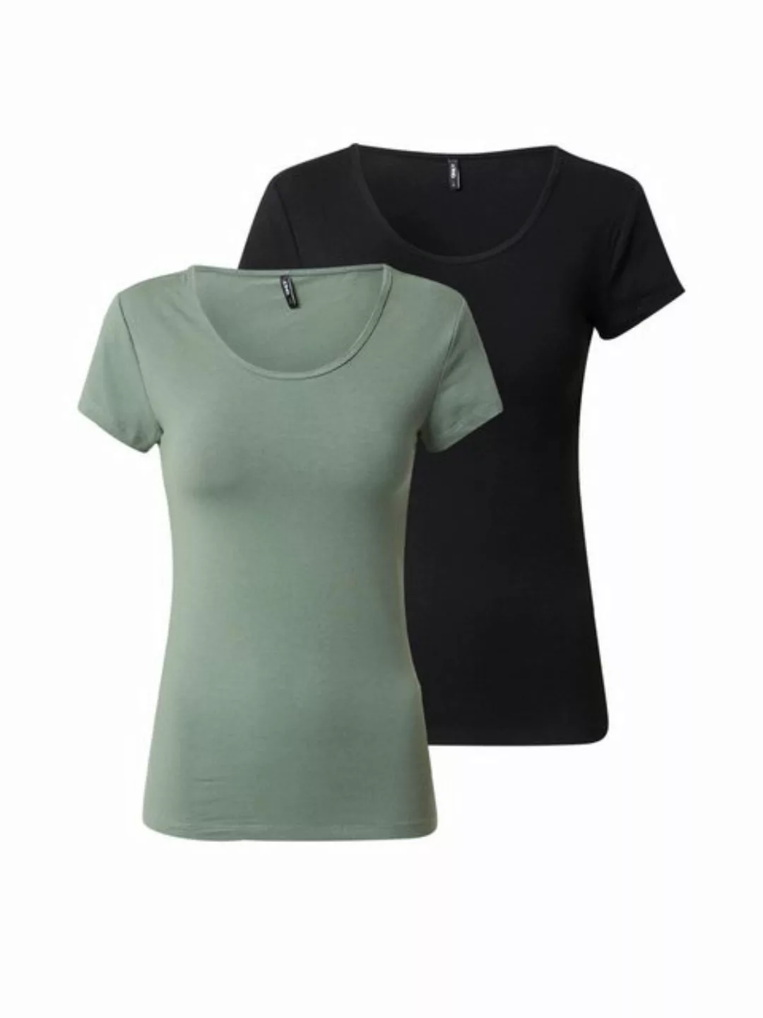 ONLY T-Shirt Love (2-tlg) Plain/ohne Details günstig online kaufen