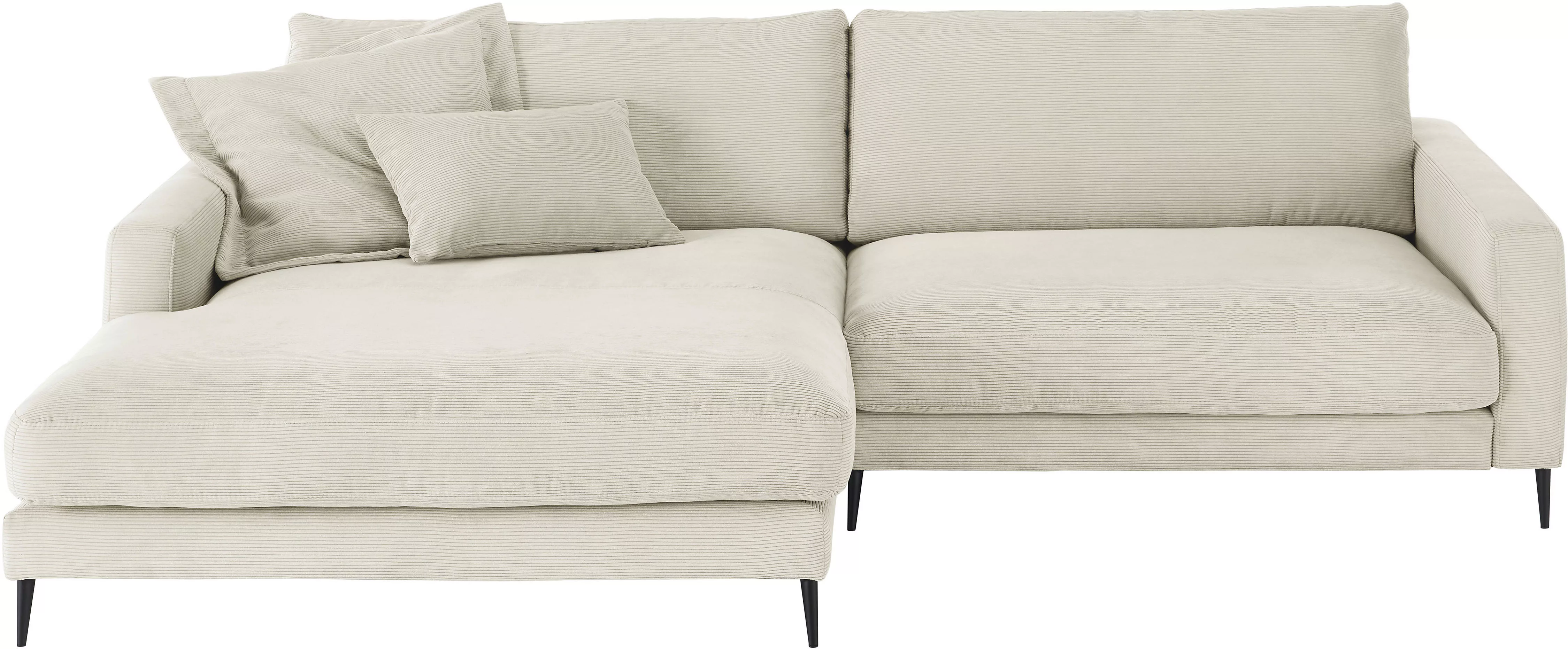 INOSIGN Ecksofa "Downtown, B/T/H: 272/190/84 cm L-Form", weicher Sitzkomfor günstig online kaufen