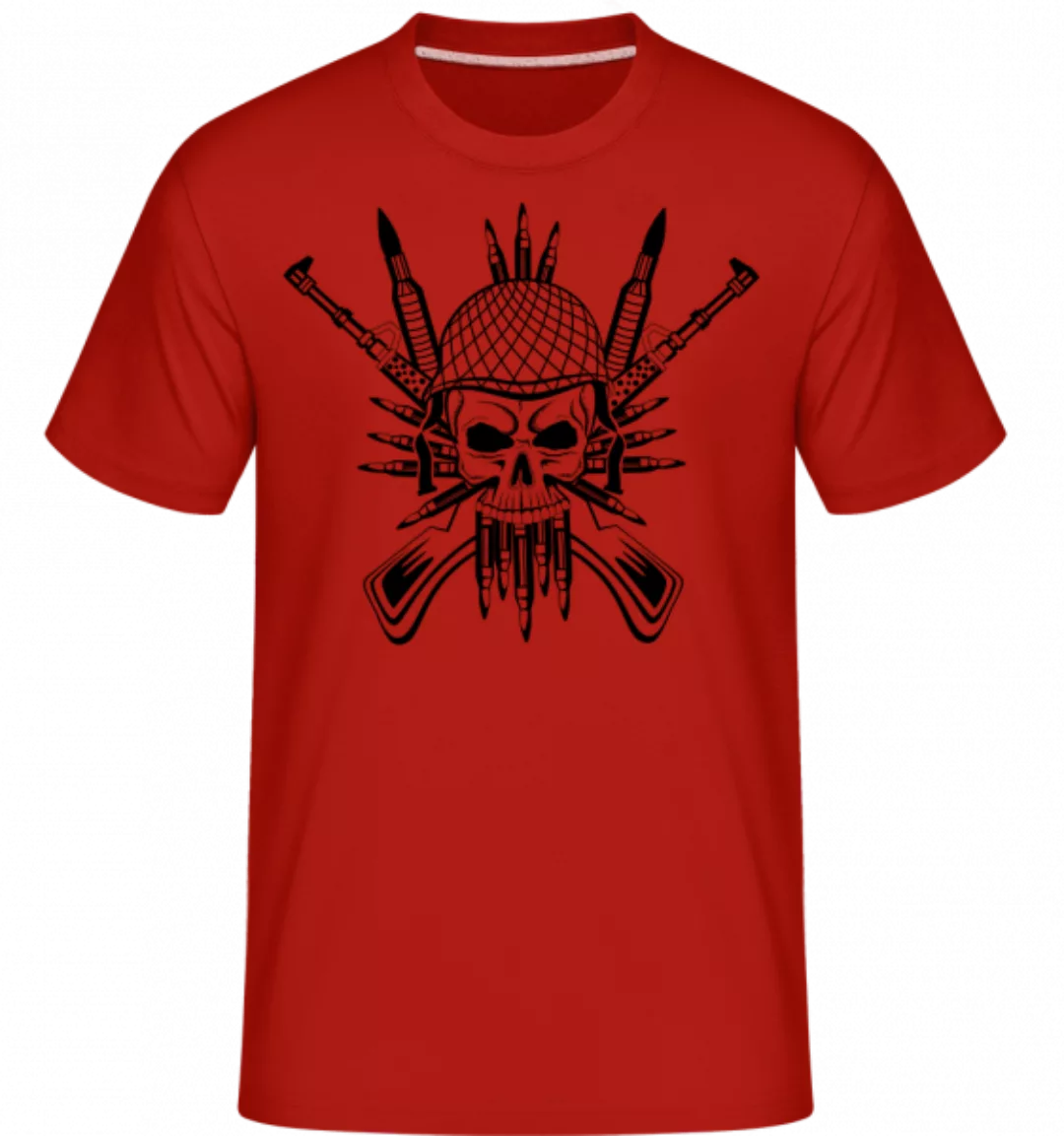 Soldat Totenschädel Tattoo · Shirtinator Männer T-Shirt günstig online kaufen