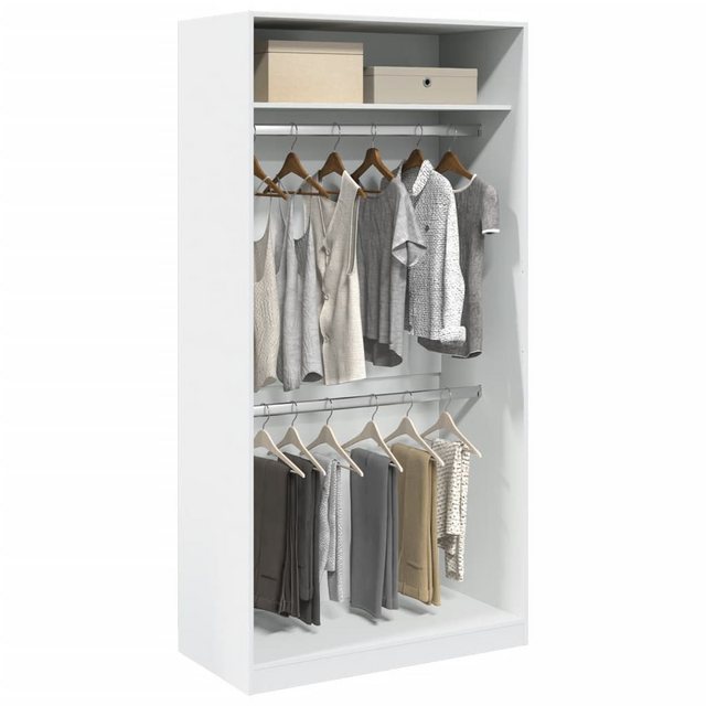 vidaXL Kleiderschrank Kleiderschrank Weiß 100x50x200 cm Spanplatte günstig online kaufen