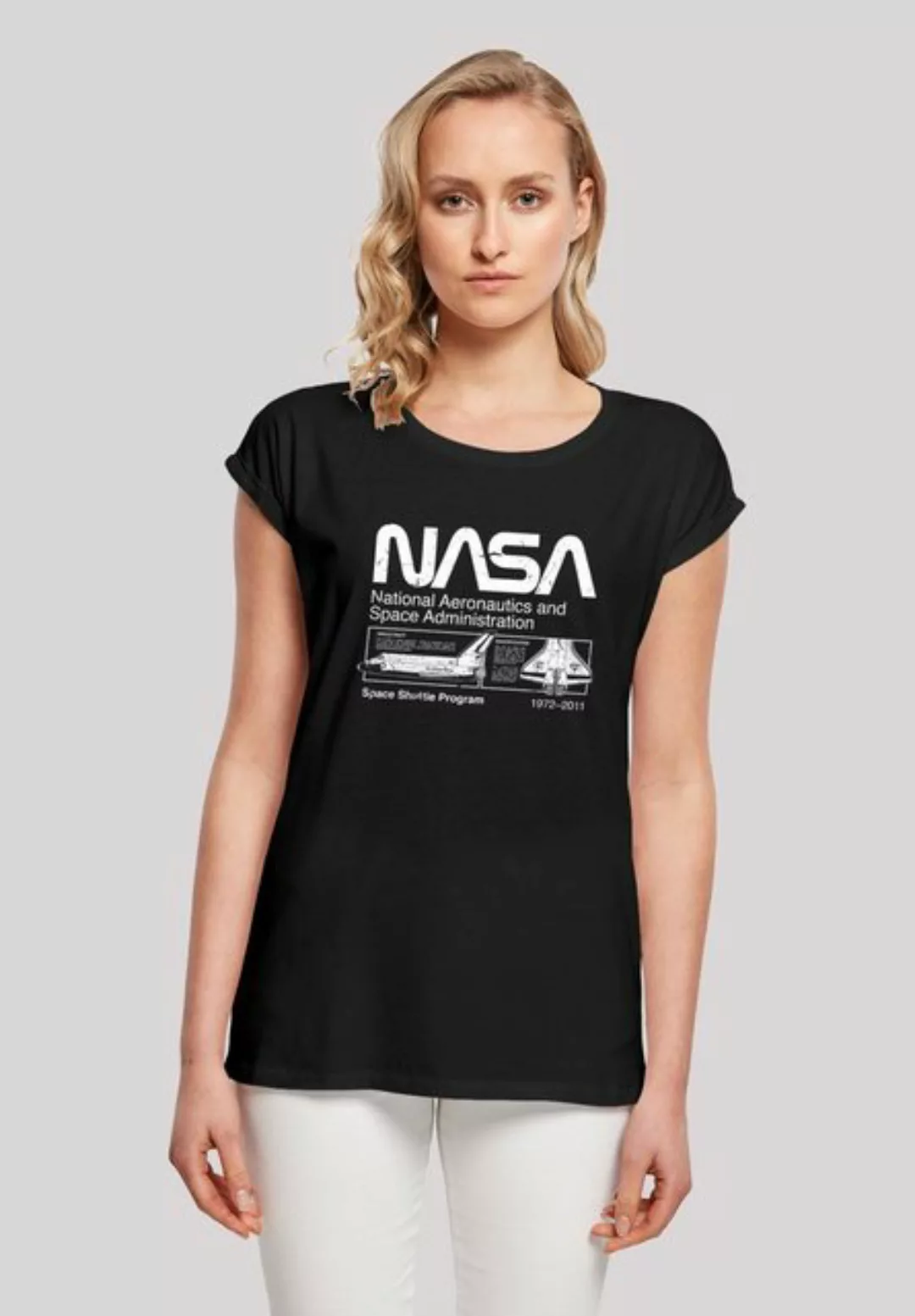 F4NT4STIC T-Shirt NASA Classic Space Shuttle Black Damen,Premium Merch,Regu günstig online kaufen