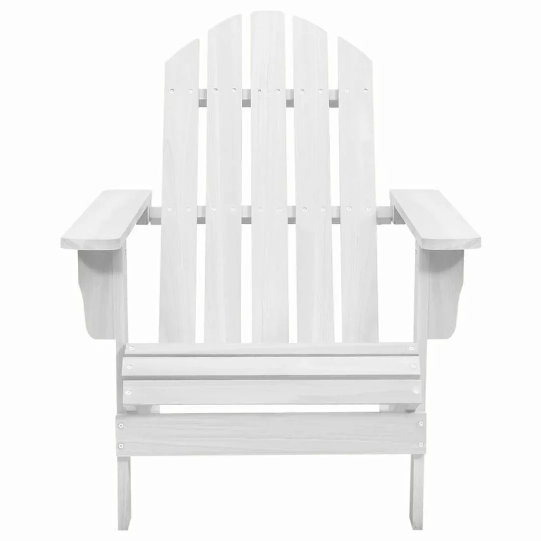 vidaXL Gartenstuhl Gartenstuhl Holz Weiß (1 günstig online kaufen